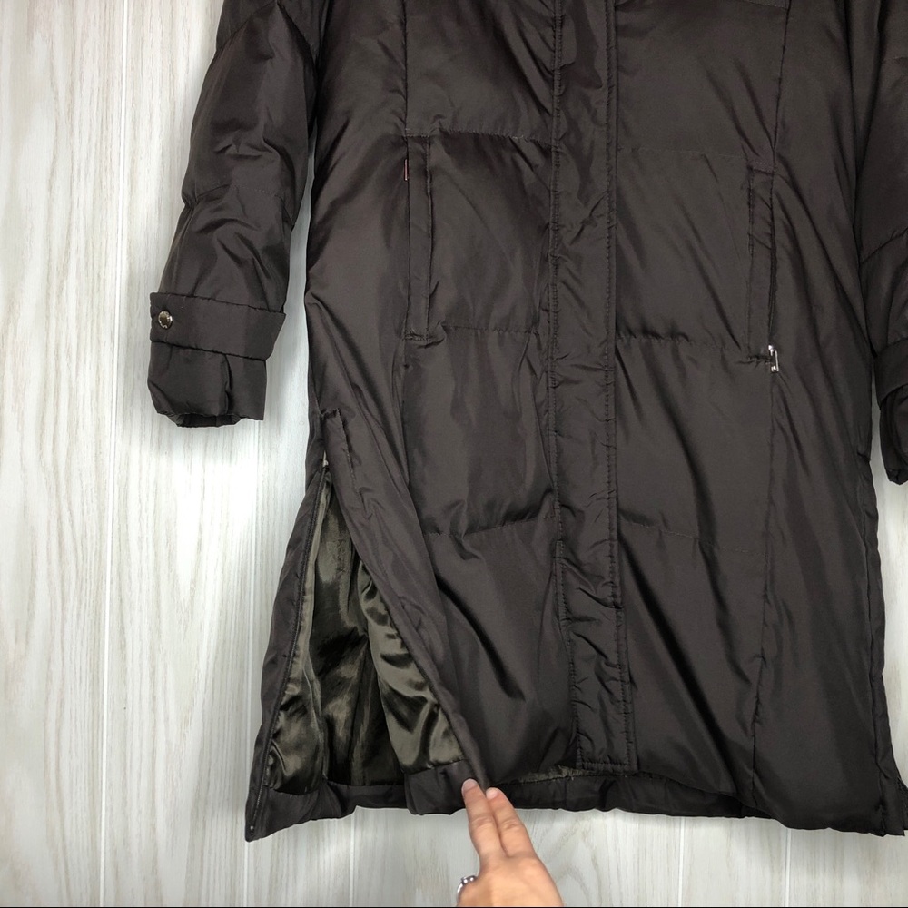 Michael Kors Brown Puffer Down Parka Coat - Picture 6 of 8